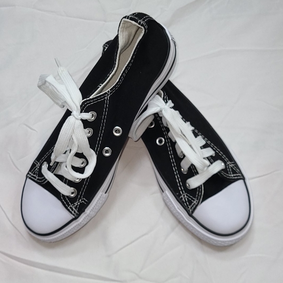 All Sport girl's black canvas sneakers - Picture 3 of 15